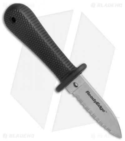 Cold Steel Ready Edge Fixed Blade Neck Knife (2" Satin Full Serr) 42NS