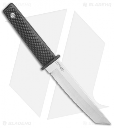 Cold Steel Kobun Tanto Fixed Blade Knife (5.5" Satin Serrated) 17TS