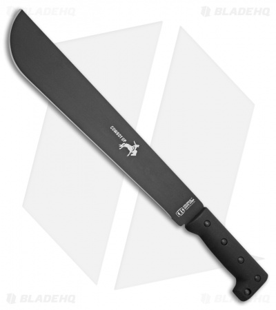 Colonial Cowboy Up 18" Machete Fixed Blade Knife (14" Black)