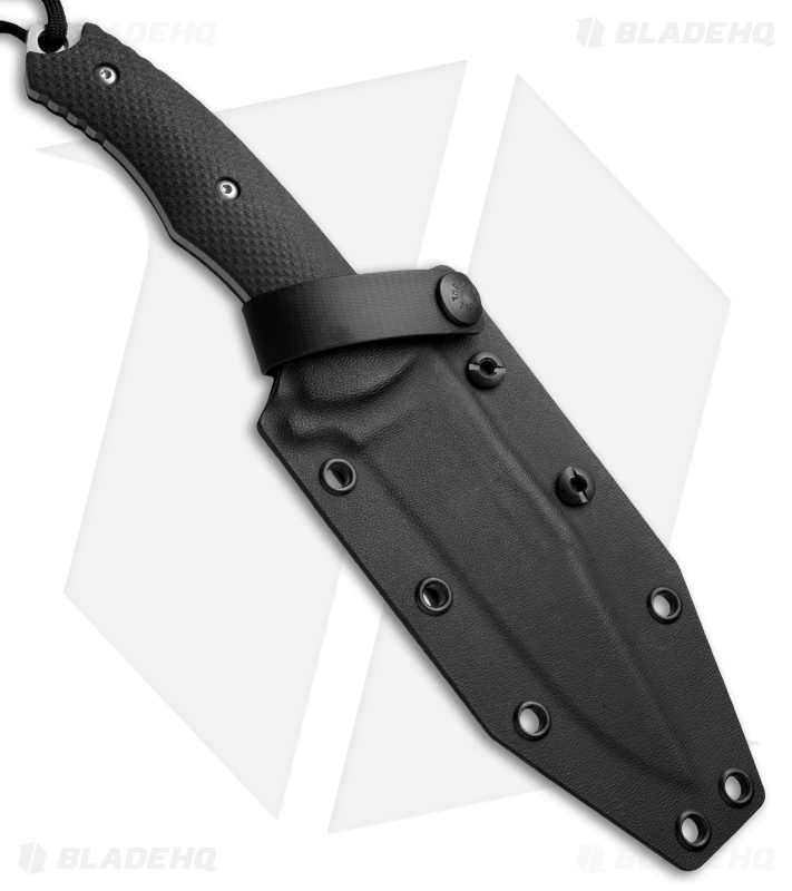 Combative Edge Rebel Fixed Blade Knife Black G-10 (5" Stonewash) - Blade HQ