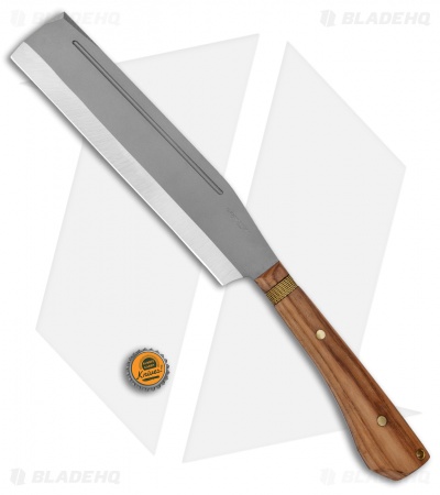 Condor Batonata Chopper Fixed Blade Knife Hickory w/ Leather Sheath (10" BB) 