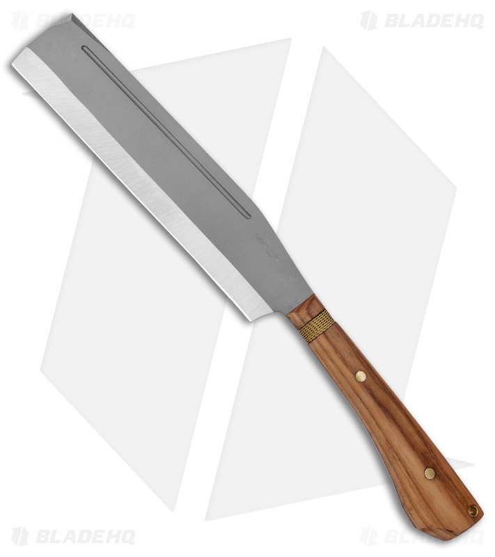 Condor Batonata Chopper Fixed Blade Knife Hickory w/ Leather Sheath (10" BB) 