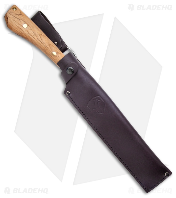 Condor Batonata Chopper Fixed Blade Knife Hickory w/ Leather Sheath (10" BB) 
