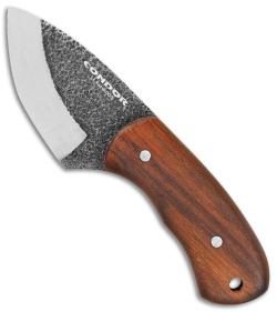 Condor Beetle Neck Knife Fixed Blade Walnut Wood (2.7" Black)