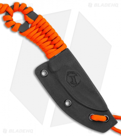 Condor Carlitos Neck Knife Fixed Blade Orange Paracord (2.5" Black)