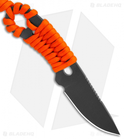 Condor Carlitos Neck Knife Fixed Blade Orange Paracord (2.5" Black)