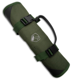 Condor Carry Knife Roll Green Canvas - Inner Brown Leather 