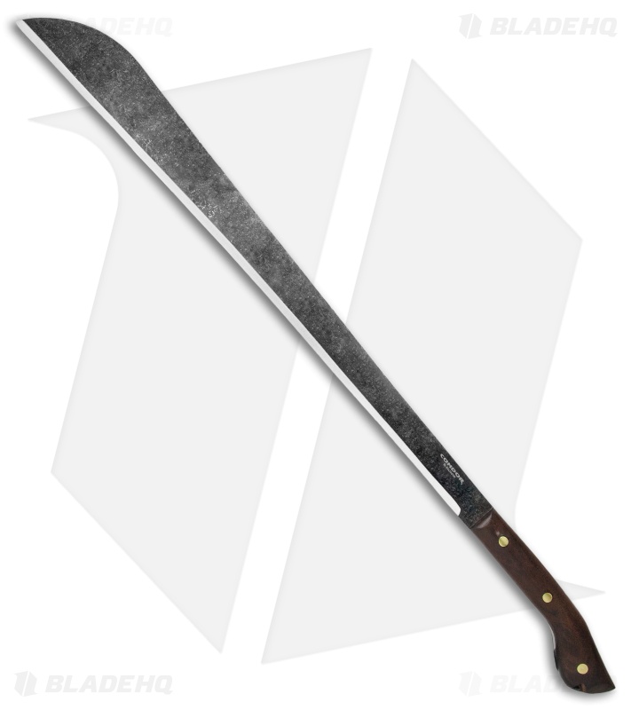 Condor Cojang Jungle Machete Fixed Blade Walnut w/ Leather Sheath (20.1" Black) 