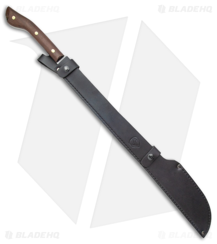 Condor Cojang Jungle Machete Fixed Blade Walnut w/ Leather Sheath (20.1" Black) 