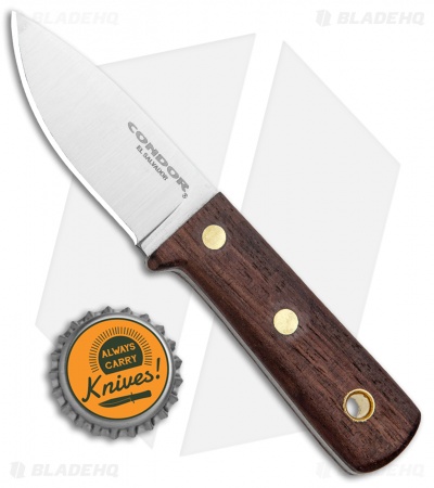 Condor Compact Kephart Knife Fixed Blade Walnut (2.5" Satin)