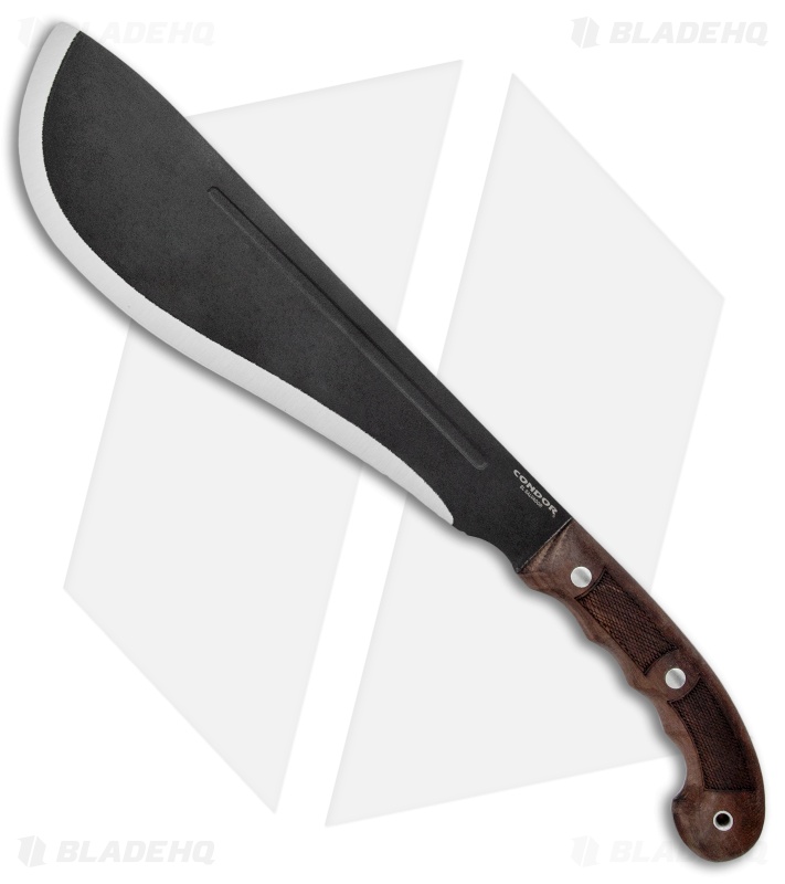Condor Departure Bolo Machete Fixed Blade Walnut (12.2" Black) 