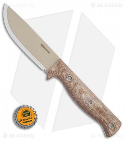 Condor Desert Romper Fixed Blade Knife Tan Micarta (4.5" Tan) CTK3909-4.5