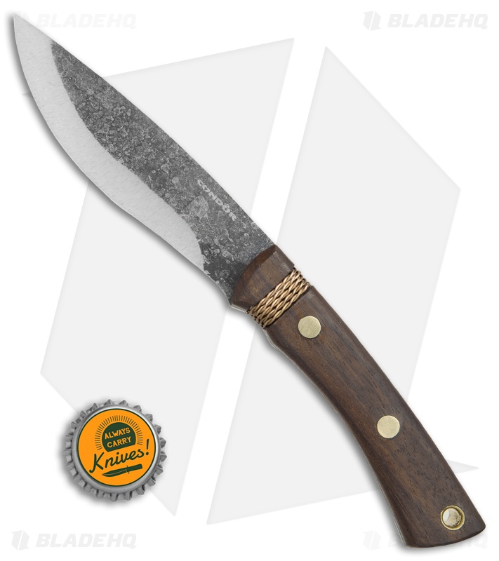 Condor Huron Fixed Blade Knife Walnut (4.25" Patina) CTK2806-4.25