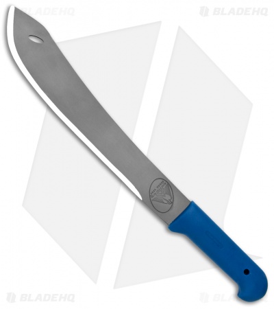 Condor Inca Fixed Blade Knife Blue Polymer w/ Black Leather Sheath (12" Gray)