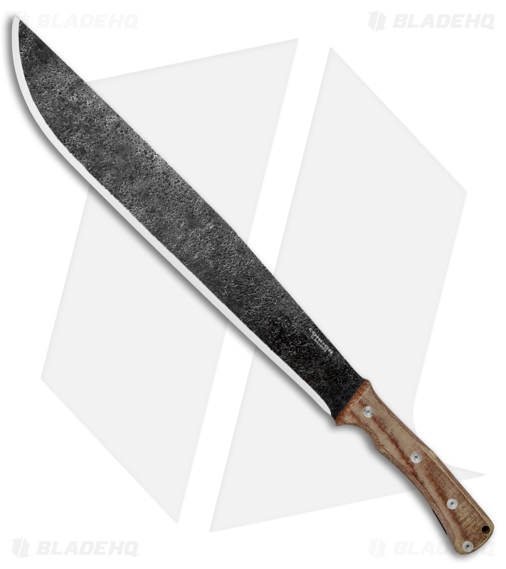 Condor Mountain Pass Machete Fixed Blade w/ Leather Sheath (15.6" Black) 