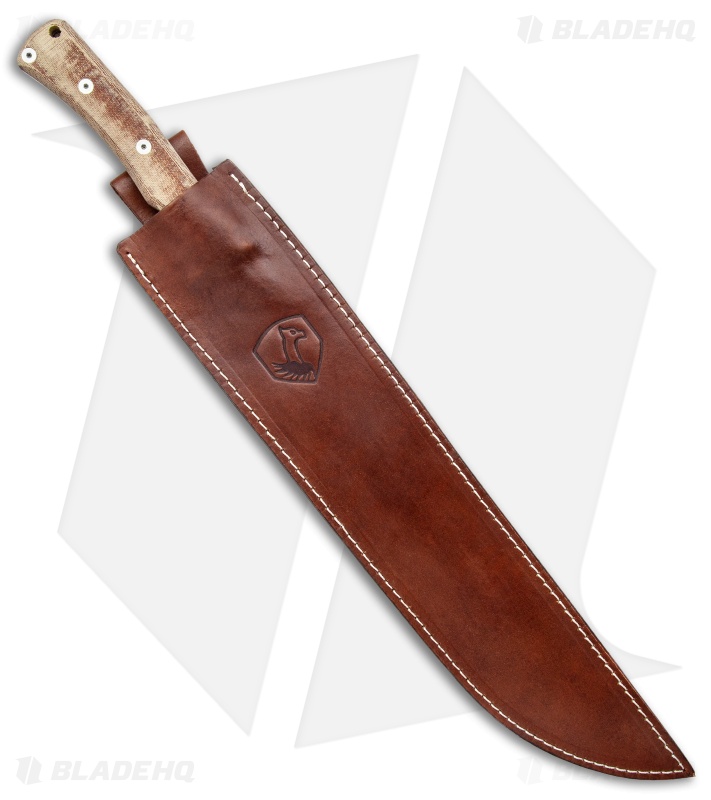 Condor Mountain Pass Machete Fixed Blade w/ Leather Sheath (15.6" Black) 
