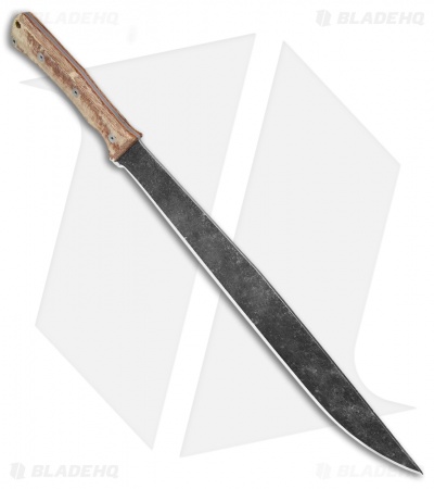 Condor Mountain Pass Machete Fixed Blade w/ Leather Sheath (15.6" Black) 