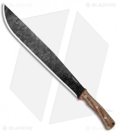 Condor Mountain Pass Machete Fixed Blade w/ Leather Sheath (15.6" Black) 