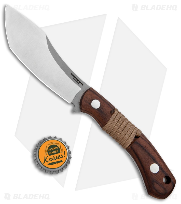 Condor Mountaineer Trail | Fixed Blade | Walnut Wood - Blade HQ