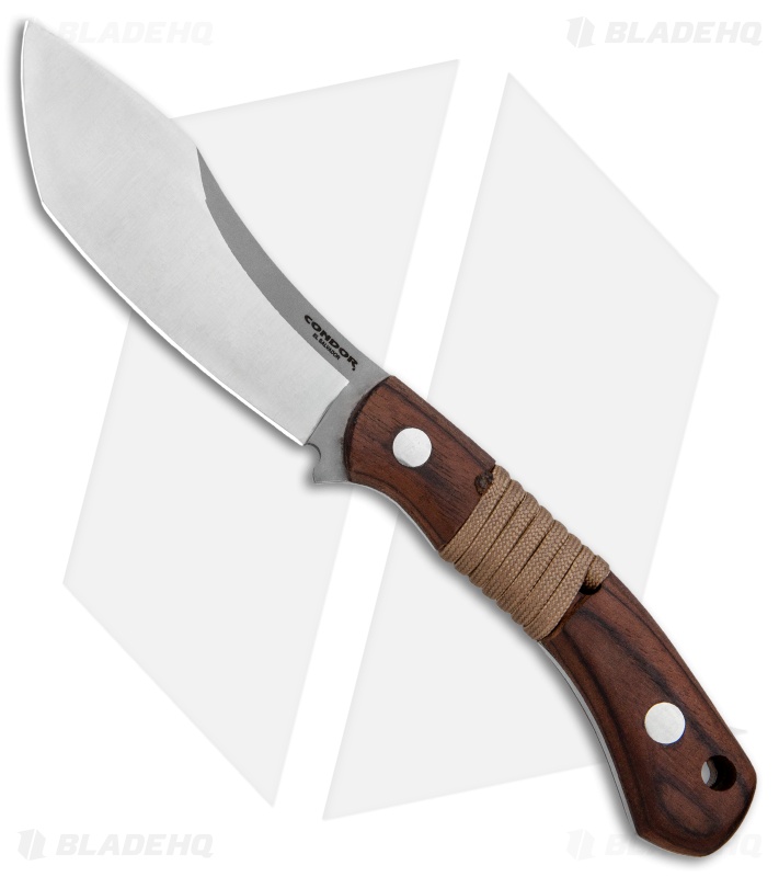 Condor Mountaineer Trail Fixed Blade Walnut Wood (4.1" Plain)