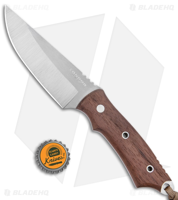 Condor Native Hunter Fixed Blade Knife Walnut Scales - Blade HQ
