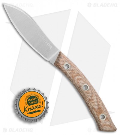 Condor Neonecker Fixed Blade Knife Micarta (2.6" Satin)  CTK3913-2.6