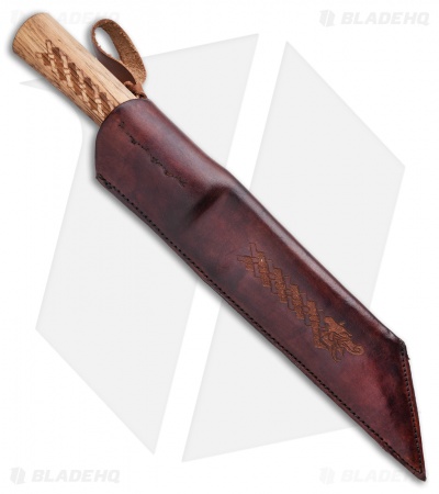 Condor Norse Dragon Knife Seax Hickory Wood (7" Natural)