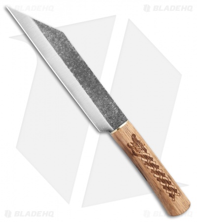 Condor Norse Dragon Knife Seax Hickory Wood (7" Natural)