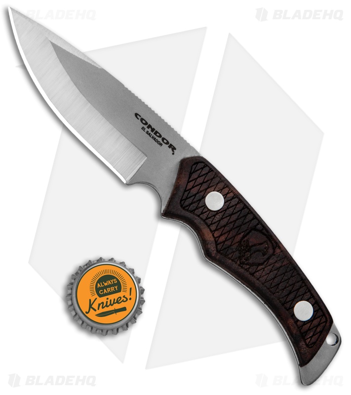 Condor Okavango Hunting Fixed Blade Walnut Scales (3.4" Satin)
