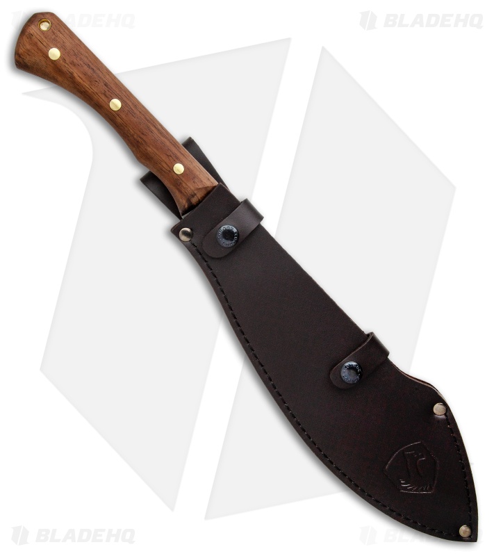 Condor Polar North Machete Fixed Blade Walnut w/ Leather Sheath (11.7" BB) 