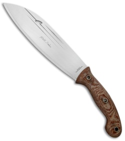 Condor Primitive Bush Mondo Knife Fixed Blade Natural Micarta (10" Satin) 