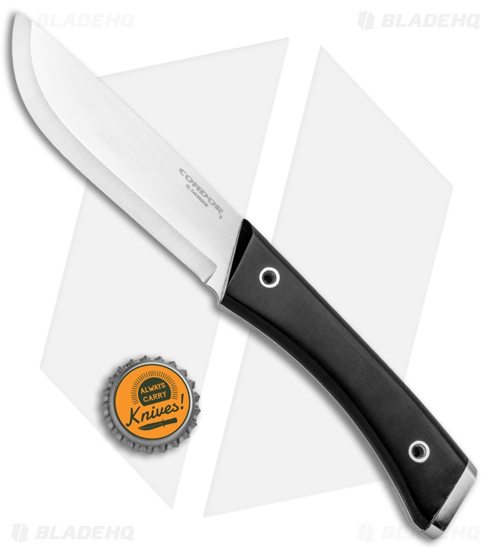 Condor Survival Puukko Knife Fixed Blade Black Paper Micarta (3.88" Polish)