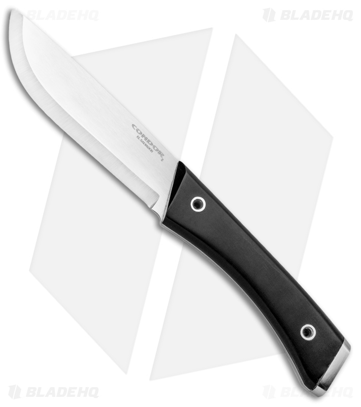 Condor Survival Puukko Knife Fixed Blade Black Paper Micarta (3.88" Polish)