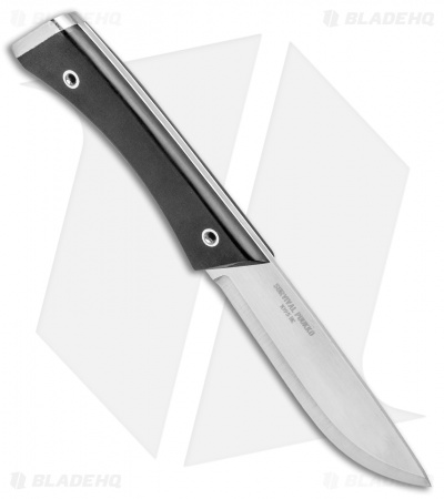 Condor Survival Puukko Knife Fixed Blade Black Paper Micarta (3.88" Polish)
