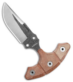 Condor Tactical P.A.S.S. EDC Dagger Fixed Blade Knife Brown Micarta (4" Black)