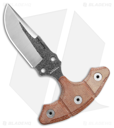 Condor Tactical P.A.S.S. EDC Dagger Fixed Blade Knife Brown Micarta (4" Black)