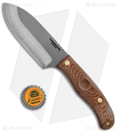 Condor Toki Knife Fixed Blade Tan Micarta (4.6" Blasted) 