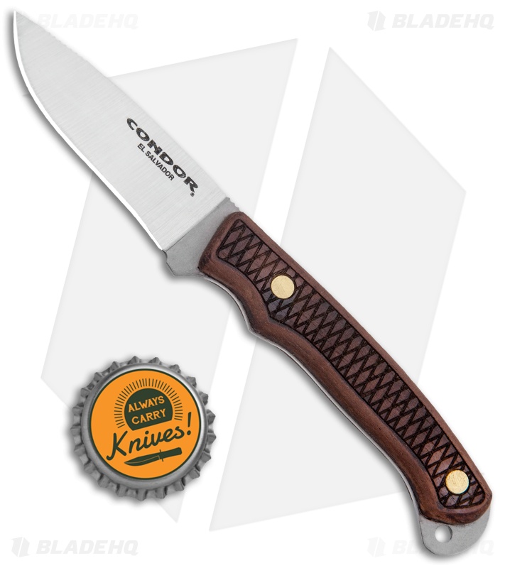 Condor Tool and Knife Jackal Caper Fixed Blade Knife Walnut (2.5" Satin)