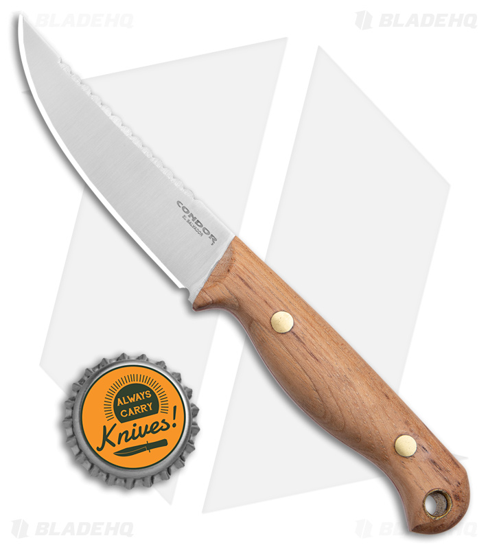 Condor Trelken Knife Fixed Blade Hickory (3.38" Satin) CTK114-3.5SS