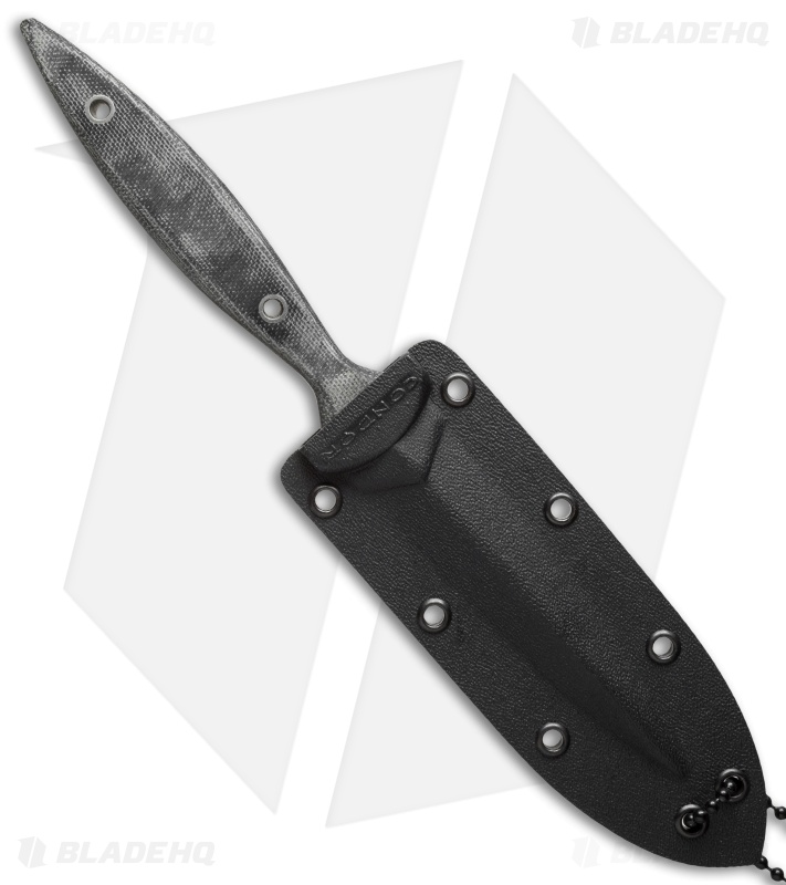 Condor Compact Dagger Fixed Blade Neck Knife (3.75" Black) CTK1800-4.25HC