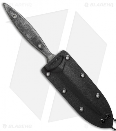 Condor Compact Dagger Fixed Blade Neck Knife (3.75" Black) CTK1800-4.25HC