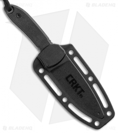 CRKT Carson F4-02N Fixed Blade Neck Knife Black G-10 (2.88" Satin)