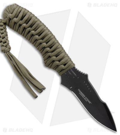 CRKT Crawford Thunder Strike Neck Knife Green Paracord (2.8" Black) 2032