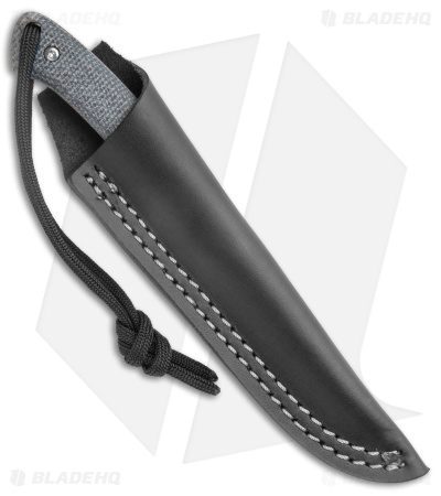 CRKT Folts Biwa Fixed Blade Knife Black Resin Infused Fiber (3" Satin) 