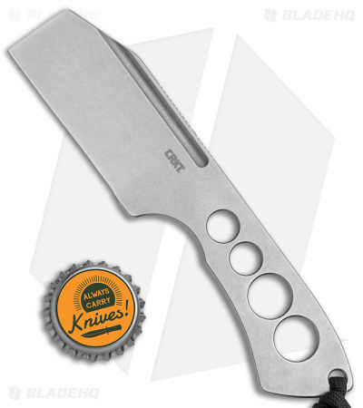CRKT Jon Graham Razel Chisel Fixed Blade Knife Gray Stainless Steel (2" Steel)