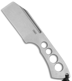 CRKT Jon Graham Razel Chisel Fixed Blade Knife Gray Stainless Steel (2" Steel)