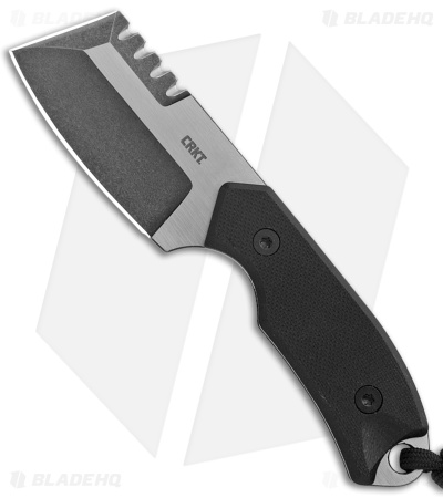 CRKT Jon Graham Razel Compact Fixed Blade Knife Black G-10 (2.32" SW & Brush)