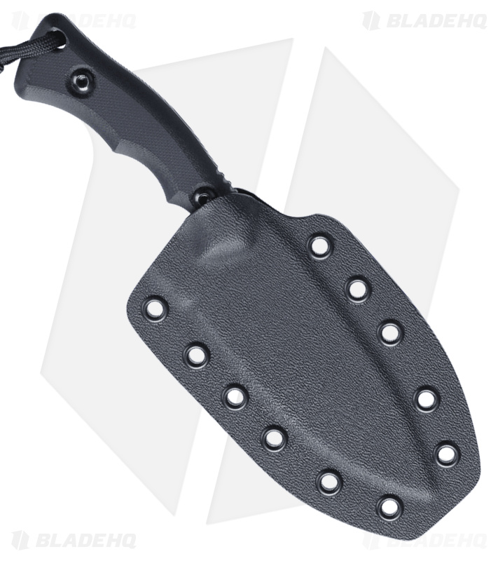 CRKT Kaila Cumings Bugsy Fixed Blade Knife Black G-10 (3.78" Black Veff Serr)