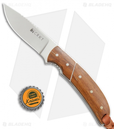 CRKT Kilbuck Signature Fixed Blade Knife Bamboo (3.3" Mirror) 2810