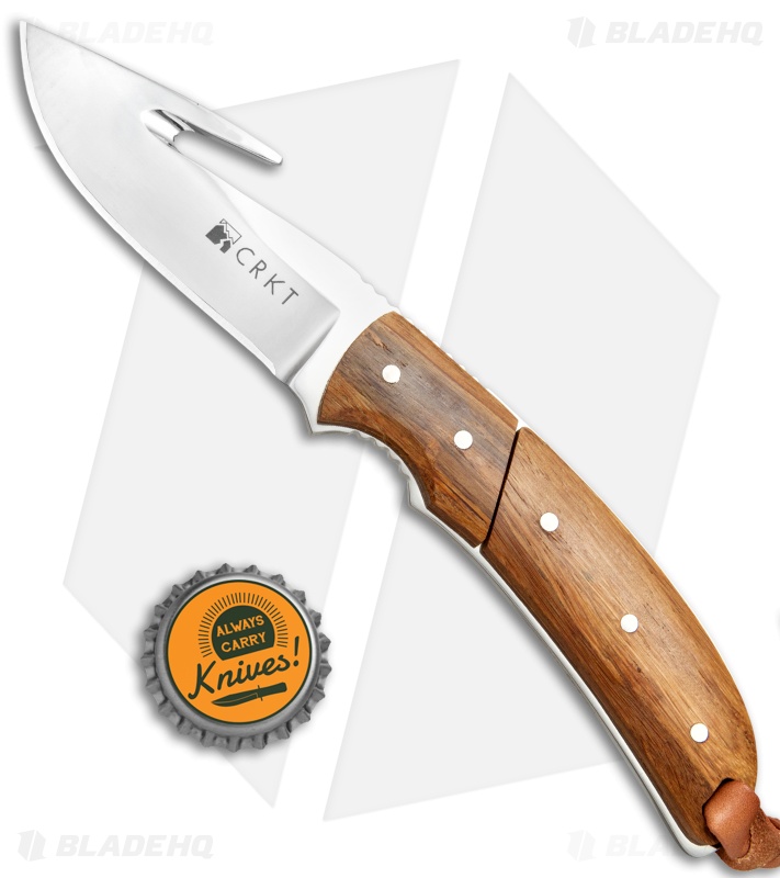 CRKT Kuskokwin Kommer Signature Hunter Fixed Blade Bamboo (3.3" Satin) 2820